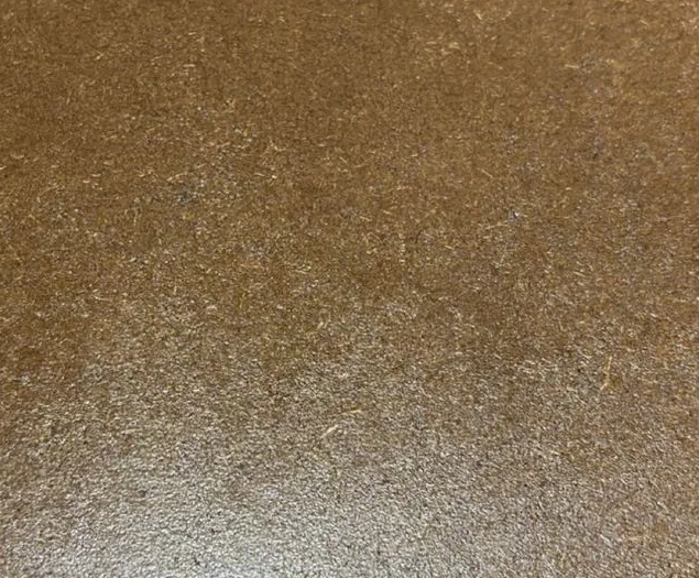 Detalhe real da superfície lisa de uma caixaria de MDF